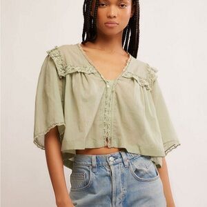 Free People Luna Lace Top